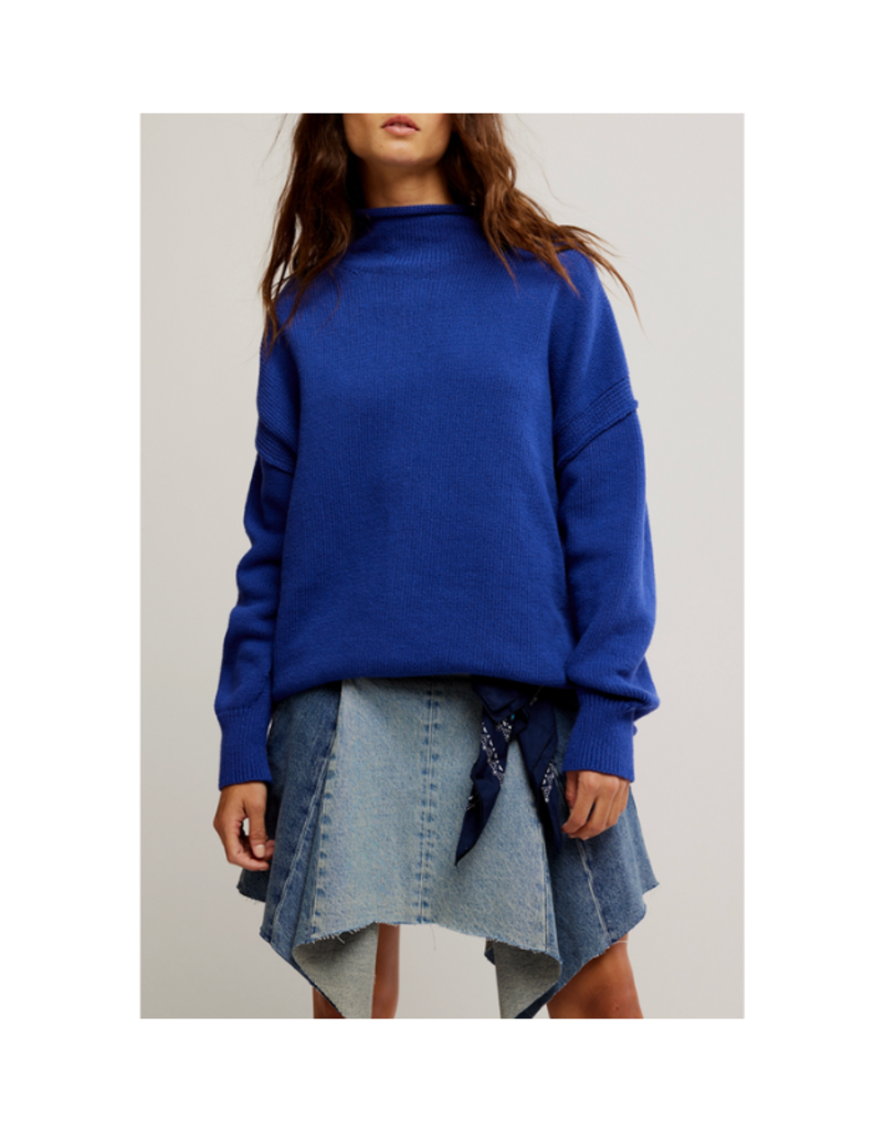 Free People Torres Rollneck in Skipper Blue by Free People