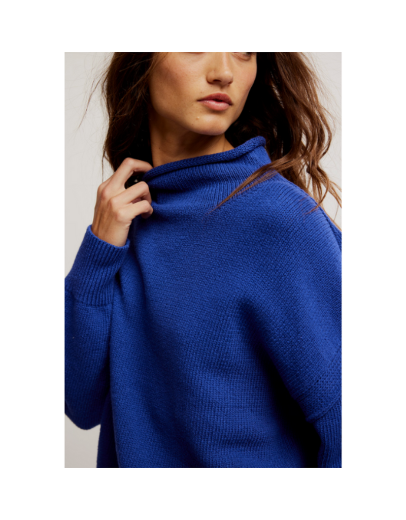 Free People Torres Rollneck in Skipper Blue by Free People