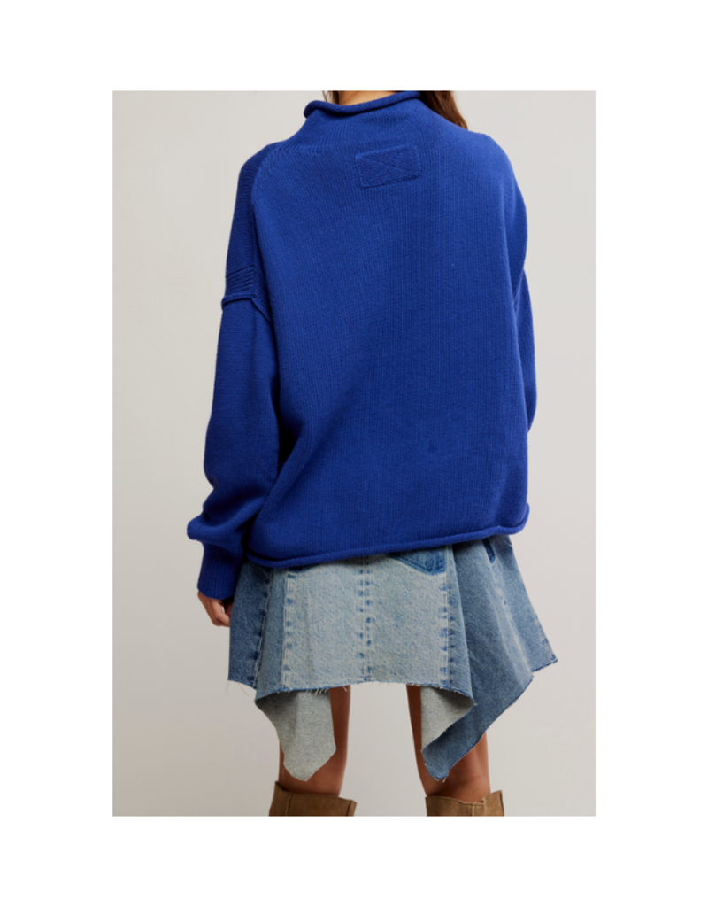 Free People Torres Rollneck in Skipper Blue by Free People