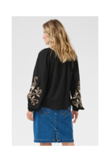 Cream Jessica Blouse in Pitch Black by Cream