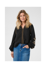 Cream Jessica Blouse in Pitch Black by Cream