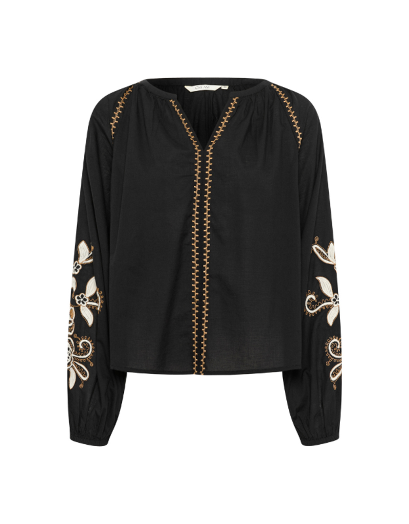 Cream Jessica Blouse in Pitch Black by Cream
