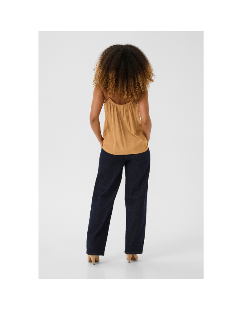 Cream Anna Camisole Top in Tobacco Brown by Cream