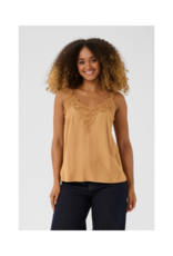Cream Anna Camisole Top in Tobacco Brown by Cream