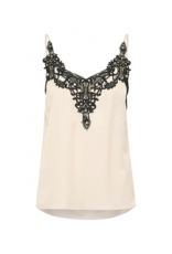 Cream Anna Camisole Top in Cream & Black by Cream