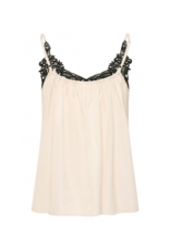 Cream Anna Camisole Top in Cream & Black by Cream