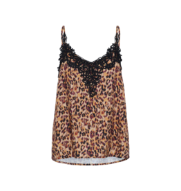 Cream Anne Camisole Top in Leopard by Cream