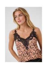 Cream Anne Camisole Top in Leopard by Cream