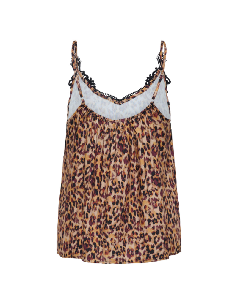 Cream Anne Camisole Top in Leopard by Cream