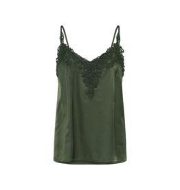 Cream Anna Camisole Top in Rifle Green by Cream