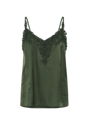 Cream Anna Camisole Top in Rifle Green by Cream