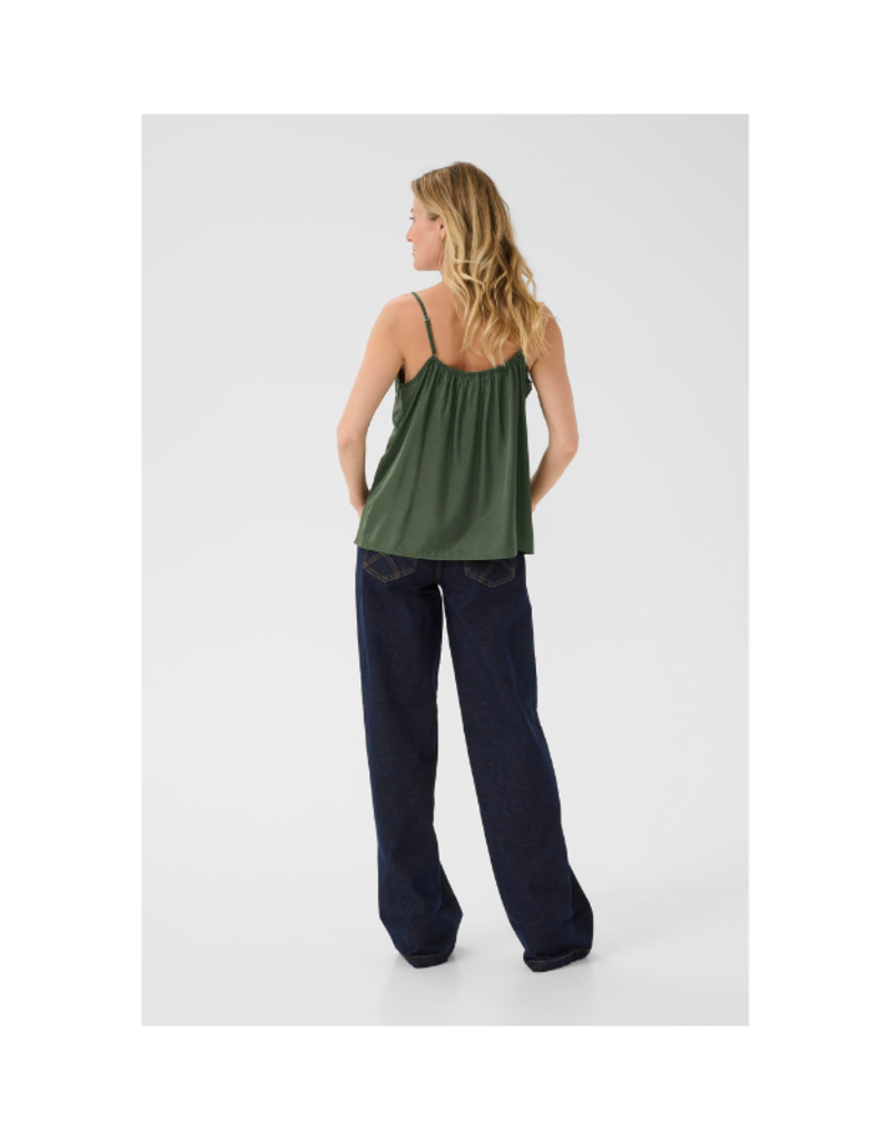 Cream Anna Camisole Top in Rifle Green by Cream