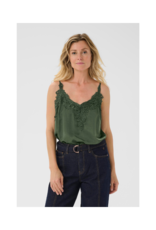 Cream Anna Camisole Top in Rifle Green by Cream