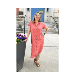 b.young Falakka Shirt Dress in Mahogany by b.young