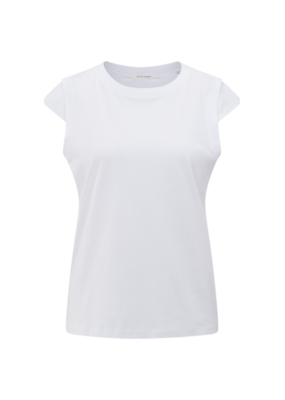 YAYA Sleeveless Top in Pure White by YAYA