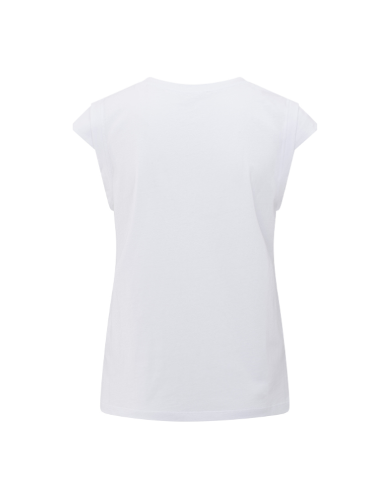 YAYA Sleeveless Top in Pure White by YAYA