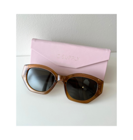 Z Supply Love Sick Sunglasses in Gold Grey by Z Supply