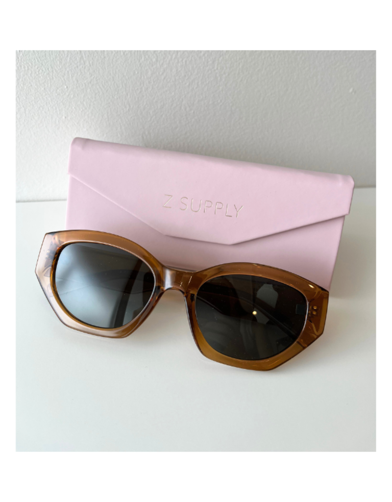 Z Supply Love Sick Sunglasses in Gold Grey by Z Supply