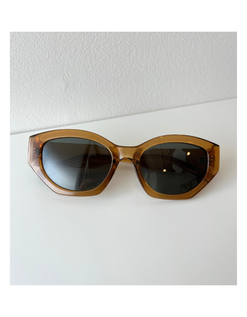 Z Supply Love Sick Sunglasses in Gold Grey by Z Supply