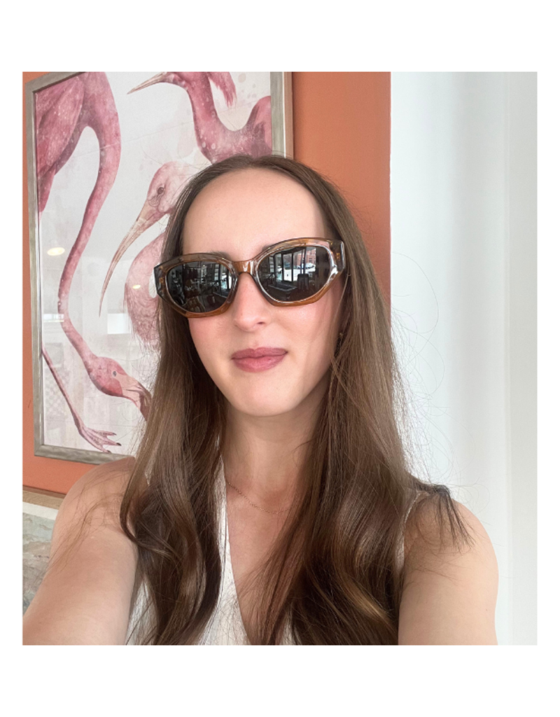 Z Supply Love Sick Sunglasses in Gold Grey by Z Supply