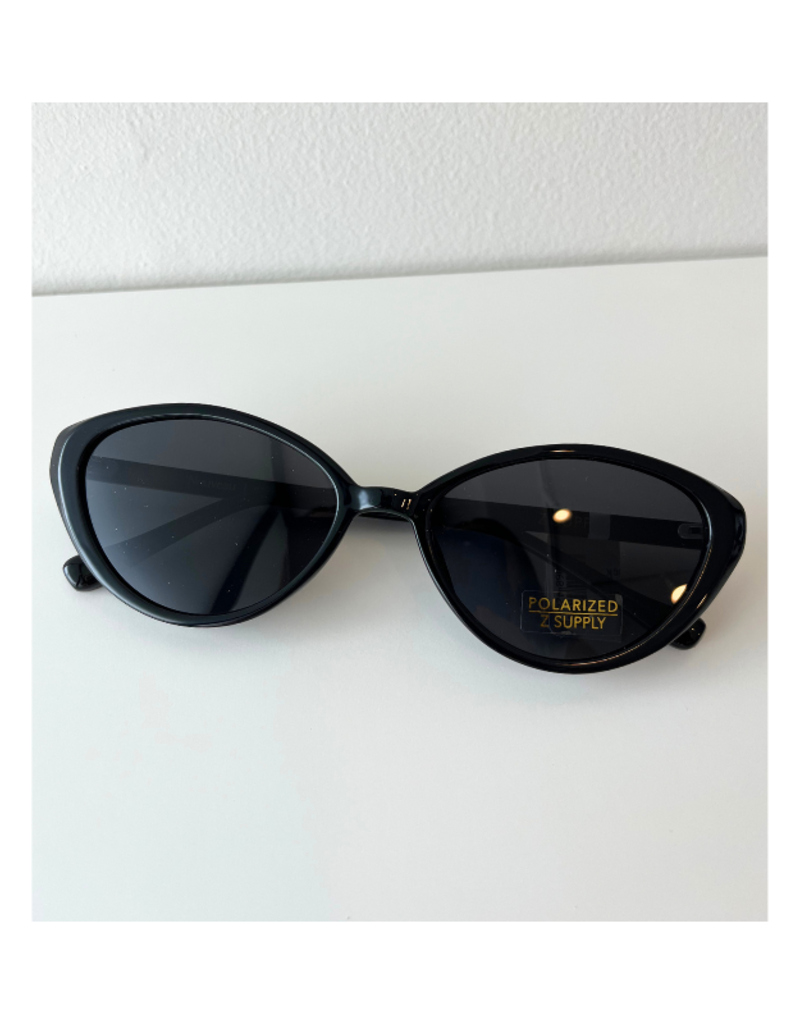 Z Supply Nouveau Sunglasses in Polished Black by Z Supply