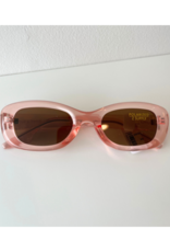 Z Supply Joyride Sunglasses in Pink Lemonade Brown by Z Supply