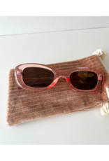 Z Supply Joyride Sunglasses in Pink Lemonade Brown by Z Supply