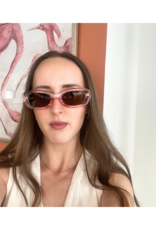 Z Supply Joyride Sunglasses in Pink Lemonade Brown by Z Supply