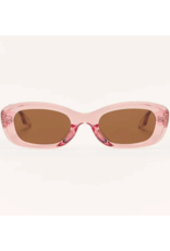 Z Supply Joyride Sunglasses in Pink Lemonade Brown by Z Supply