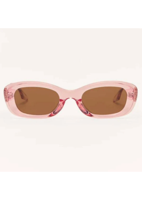 Z Supply Joyride Sunglasses in Pink Lemonade Brown by Z Supply