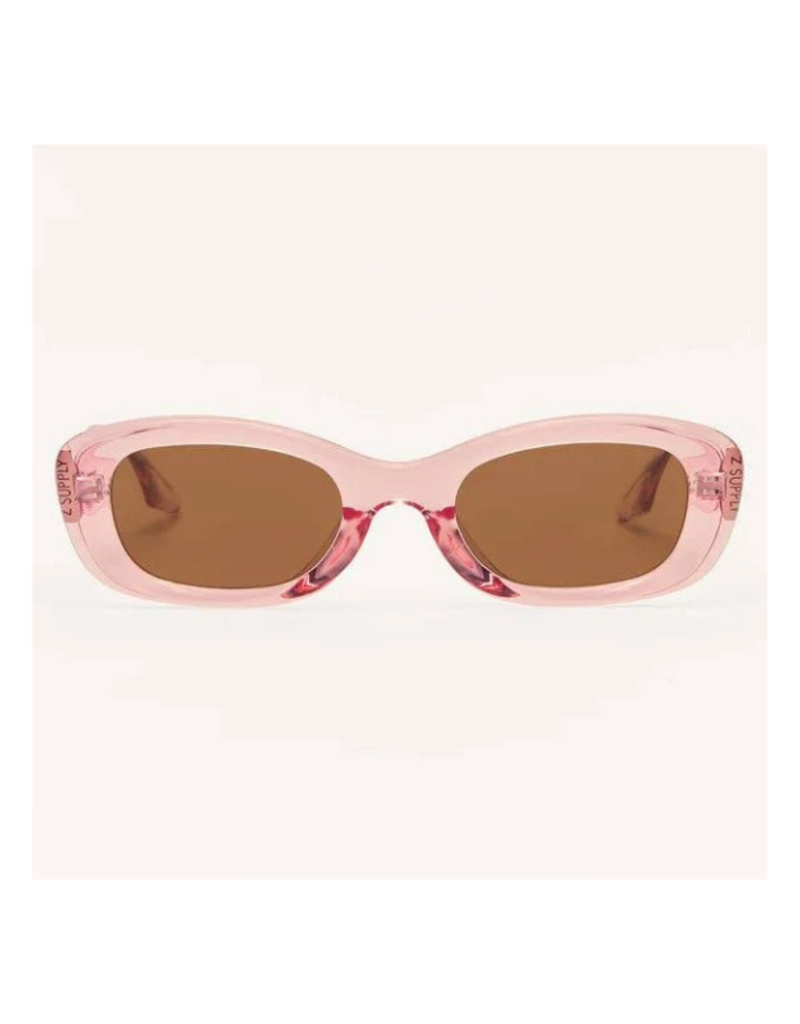 Z Supply Joyride Sunglasses in Pink Lemonade Brown by Z Supply