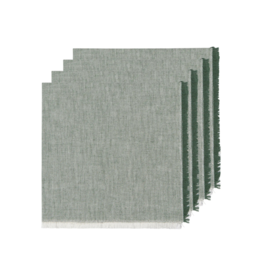 Danica Chambray Napkins in Jade Green Set of 4