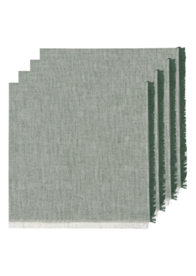 Danica Chambray Napkins in Jade Green Set of 4
