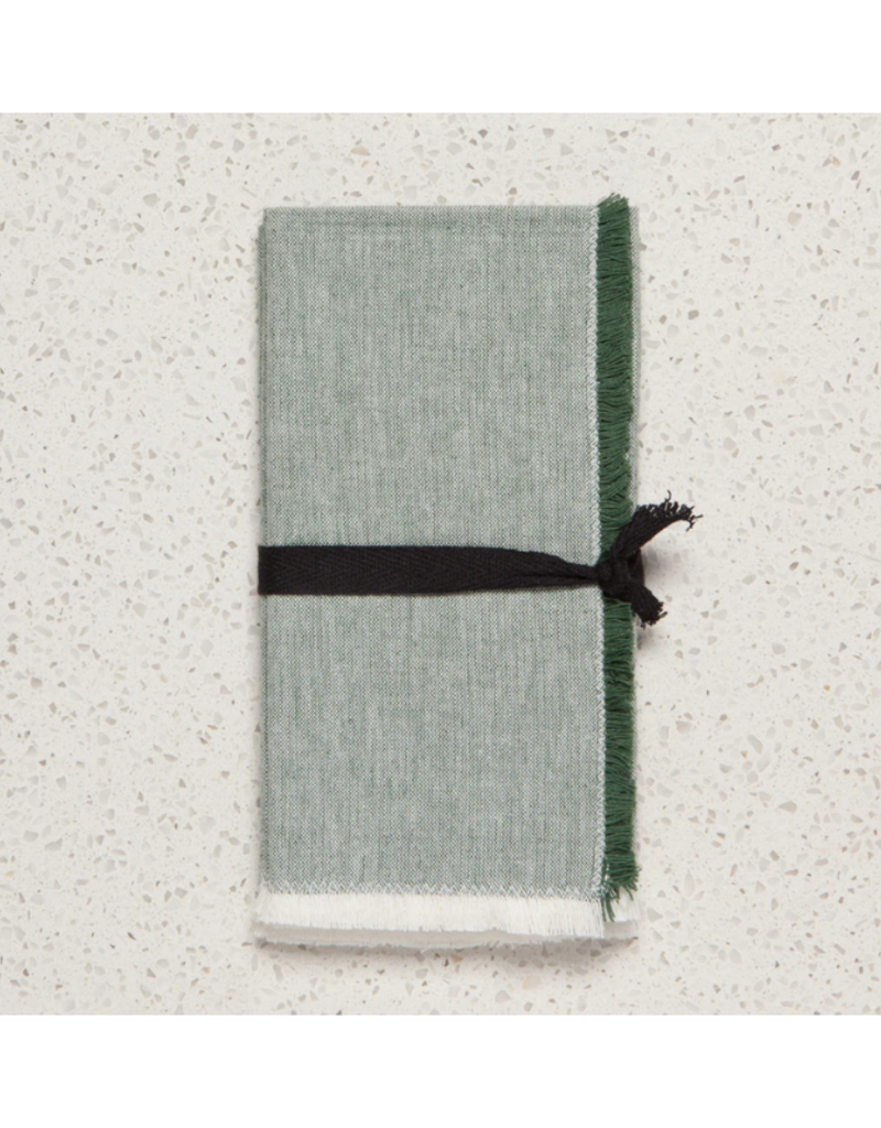 Danica Chambray Napkins in Jade Green Set of 4