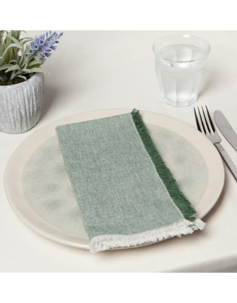 Danica Chambray Napkins in Jade Green Set of 4