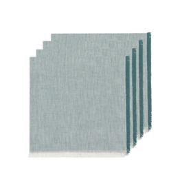 Danica Chambray Napkins in Lagoon Set of 4