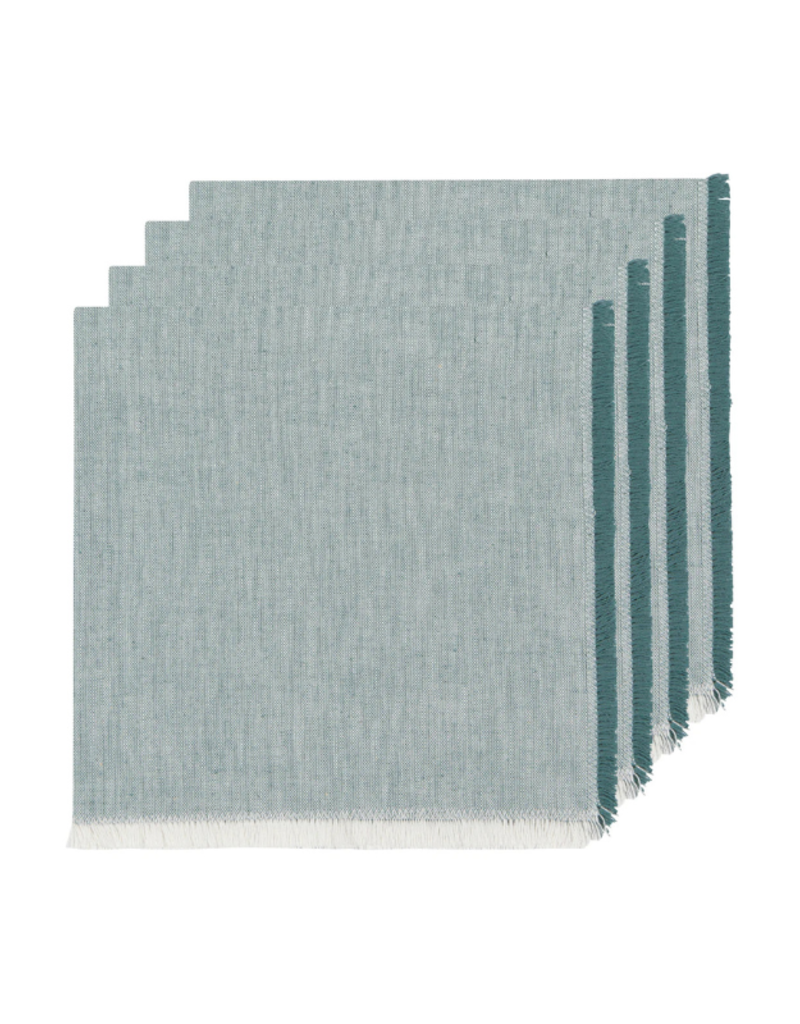 Danica Chambray Napkins in Lagoon Set of 4