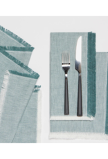 Danica Chambray Napkins in Lagoon Set of 4
