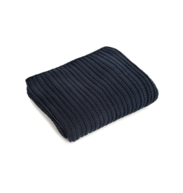 merben Nate Cotton Throw in Navy by Merben