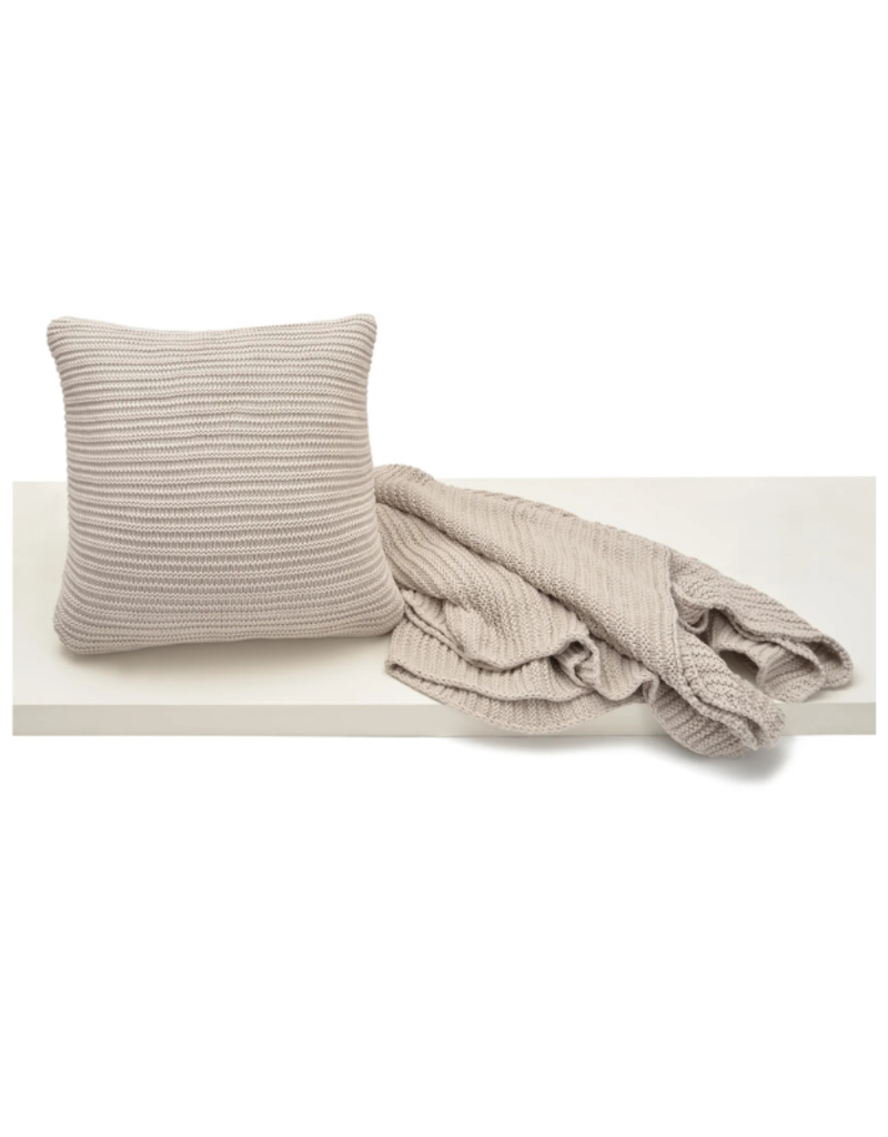 merben Nate Cotton Throw in Sand by Merben