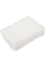 merben Nate Cotton Throw in White by Merben
