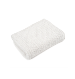 merben Nate Cotton Throw in White by Merben