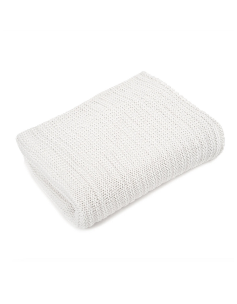 merben Nate Cotton Throw in White by Merben