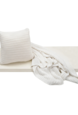 merben Nate Cotton Throw in White by Merben