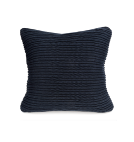 merben Nate Cotton Pillow Cover in Navy by Merben