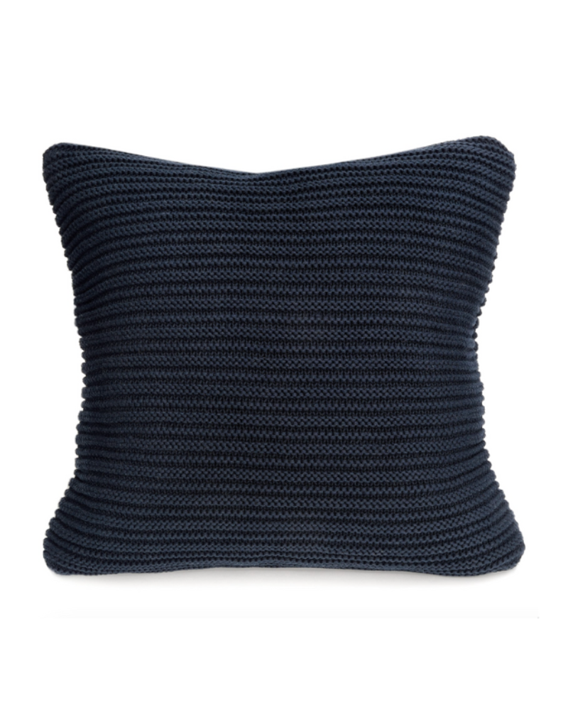 merben Nate Cotton Pillow Cover in Navy by Merben