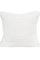 merben Nate Cotton Pillow Cover in White by Merben