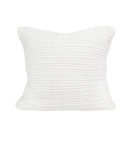 merben Nate Cotton Pillow Cover in White by Merben