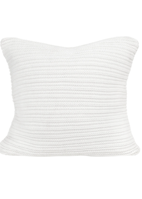 merben Nate Cotton Pillow Cover in White by Merben