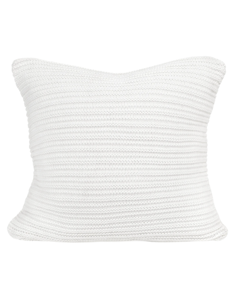 merben Nate Cotton Pillow Cover in White by Merben
